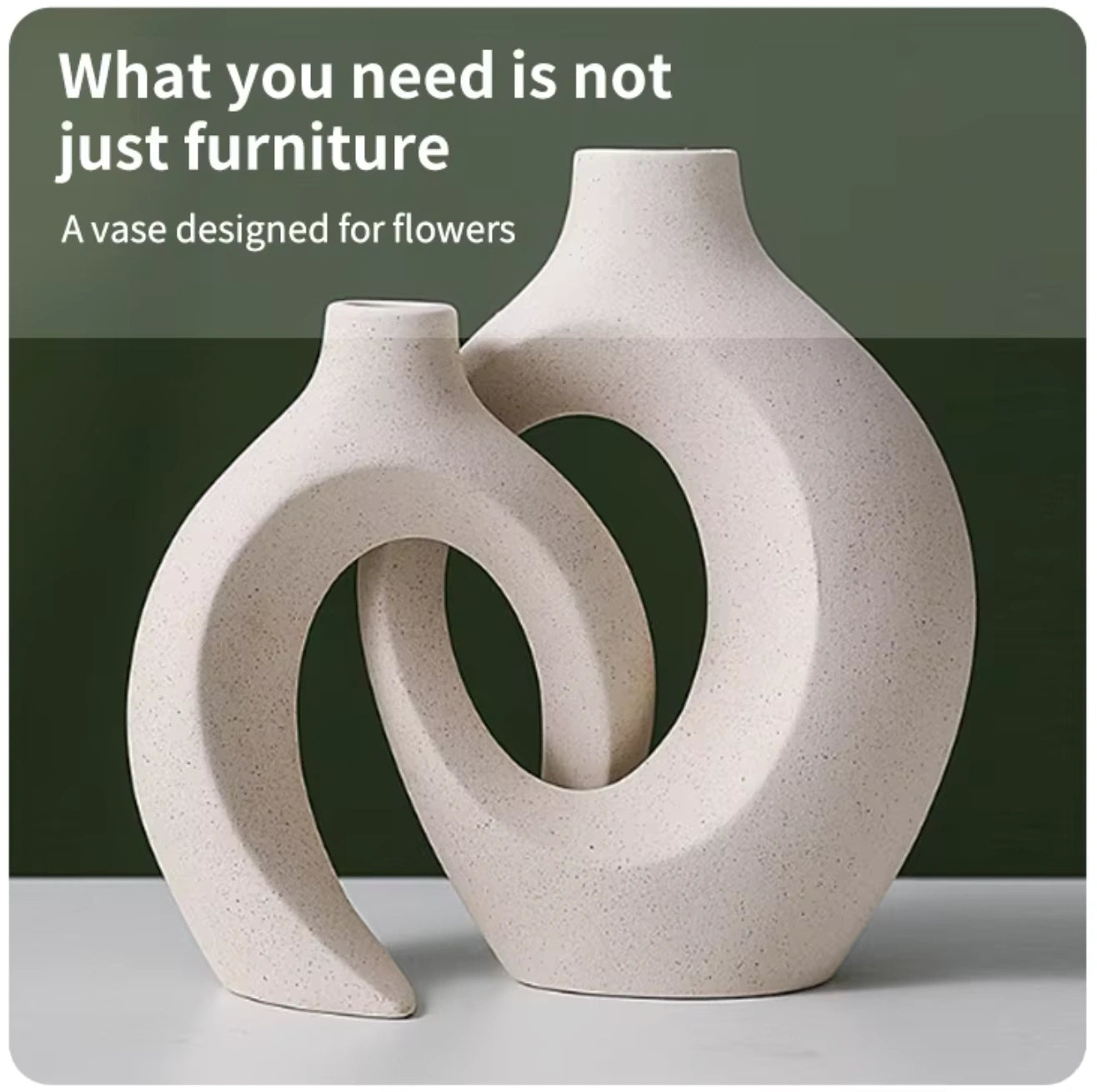 Nordic Curve Artisan Vase Set