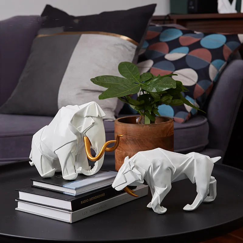 Saber Tooth Tiger and White Elephant