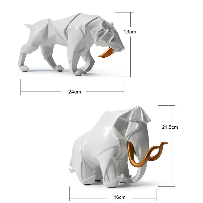 Saber Tooth Tiger and White Elephant