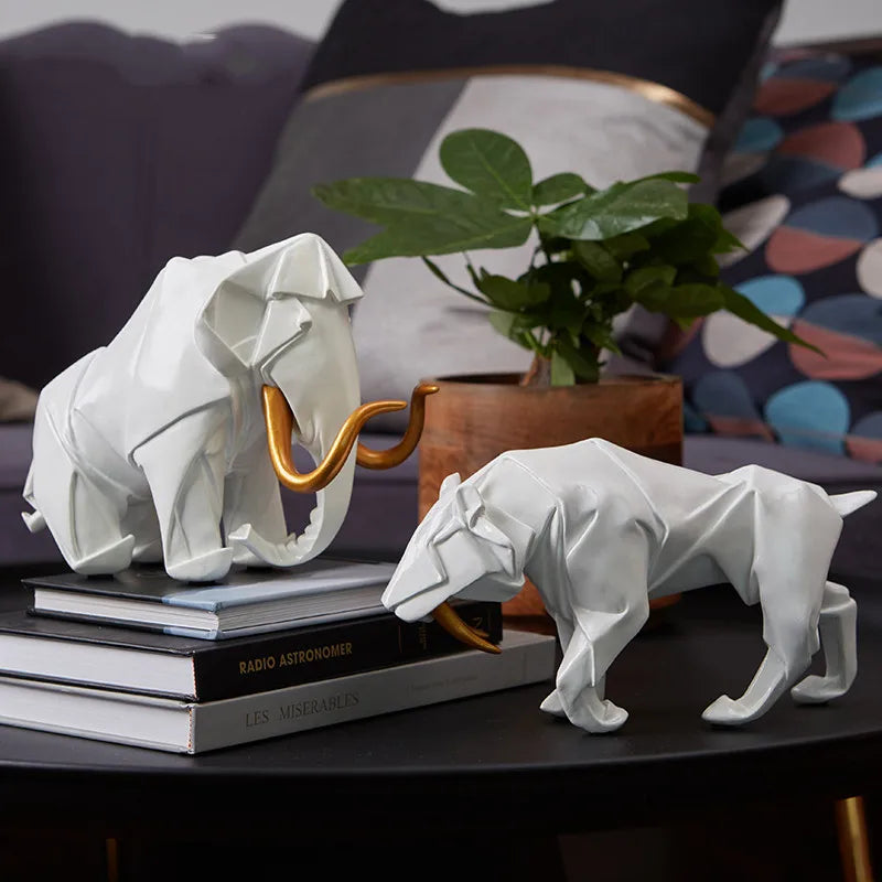 Saber Tooth Tiger and White Elephant