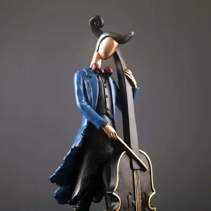 A Band of Four Musicians - Guitarist, Cellist, Violinist, Saxaphonist