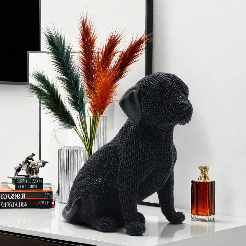 Cute Pet Labrador Retriever Beaded Design Decor