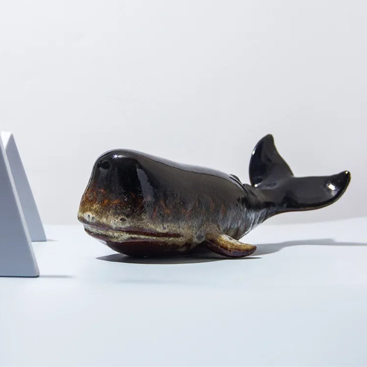 Creative Whale Ceramic Sculpture
