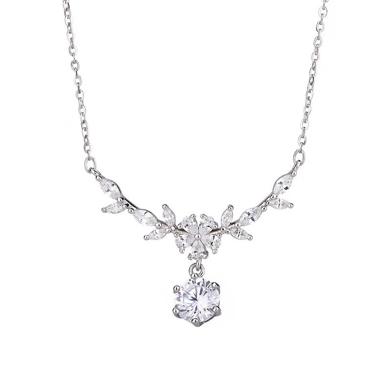 Celeste Marquise Bloom Moissanite Necklace