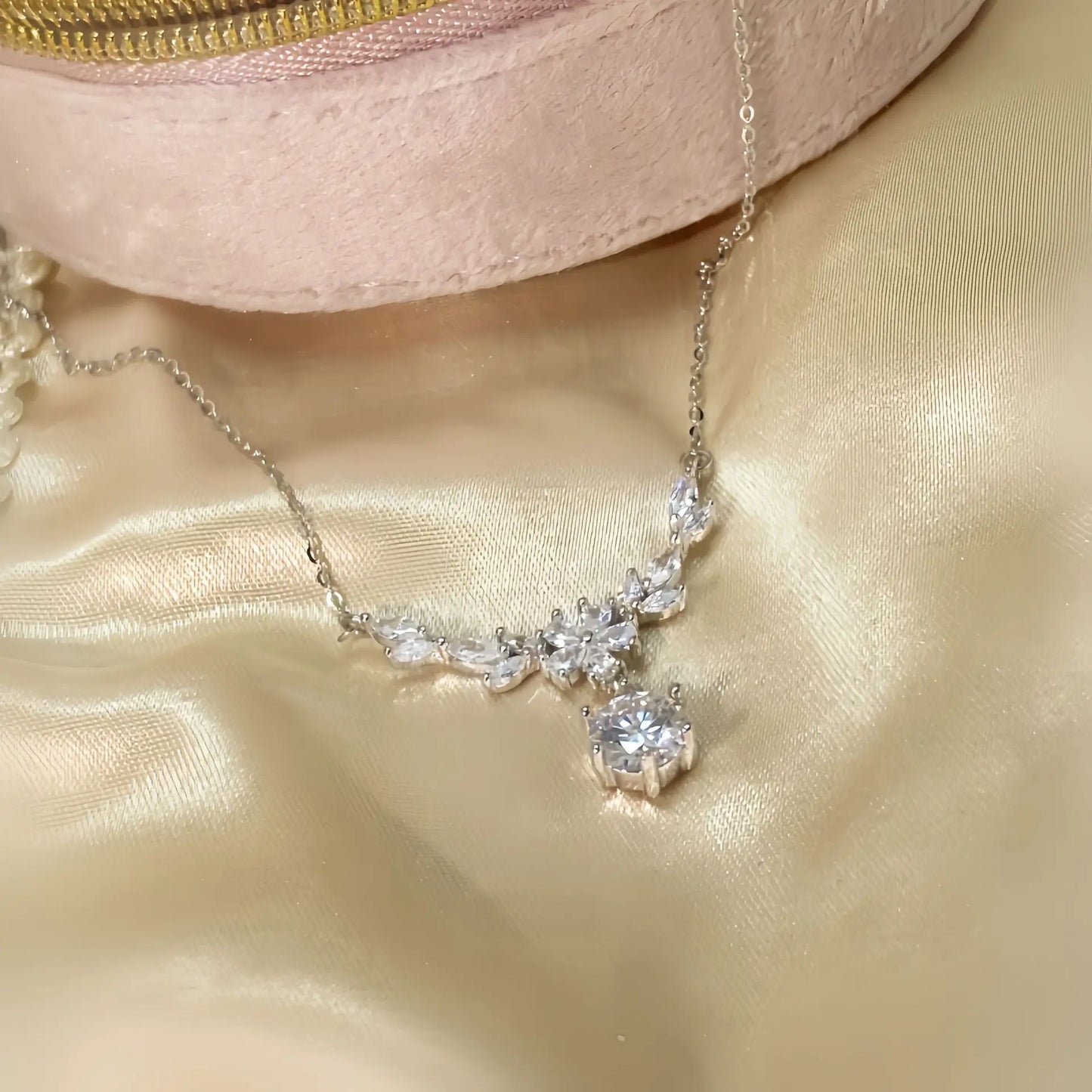 Celeste Marquise Bloom Moissanite Necklace