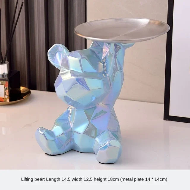 Gilded Luxe Serving Bear with Tray