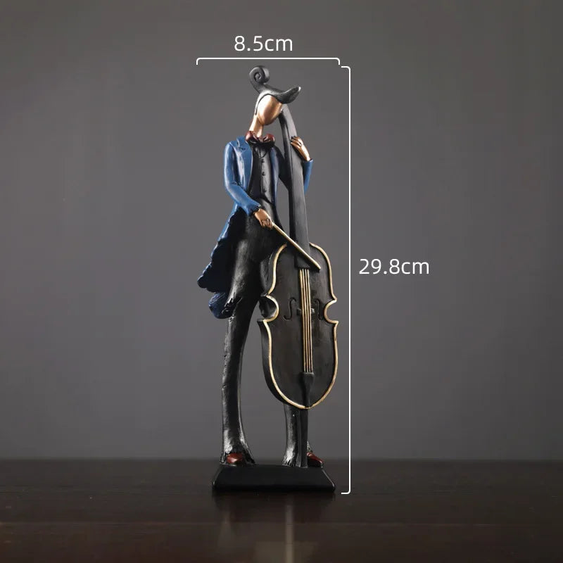 A Band of Four Musicians - Guitarist, Cellist, Violinist, Saxaphonist