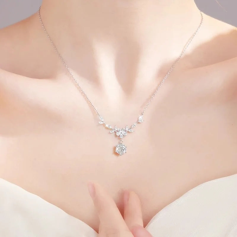 Celeste Marquise Bloom Moissanite Necklace