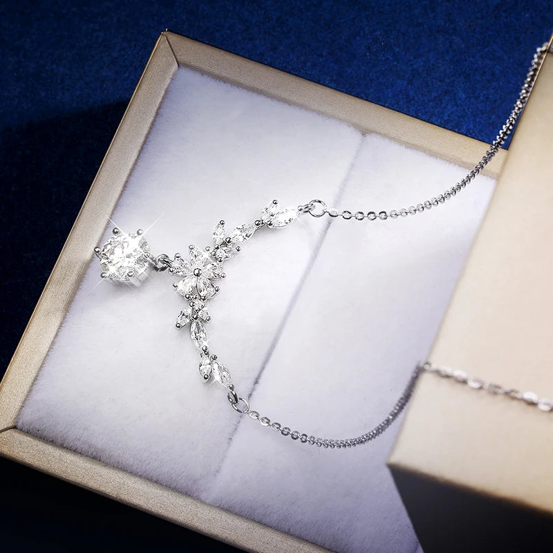 Celeste Marquise Bloom Moissanite Necklace