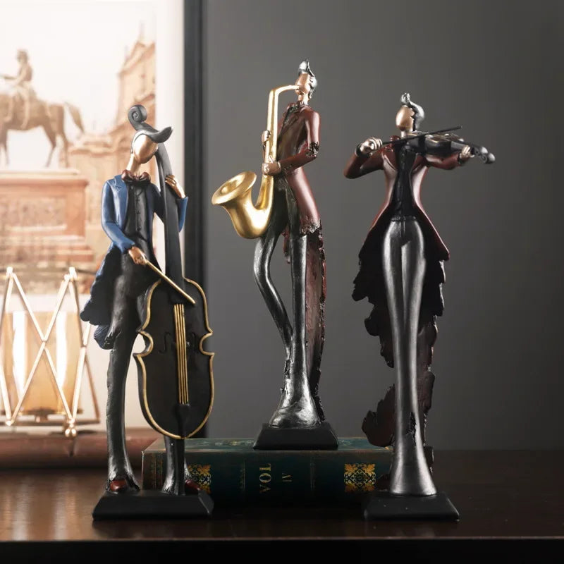 A Band of Four Musicians - Guitarist, Cellist, Violinist, Saxaphonist