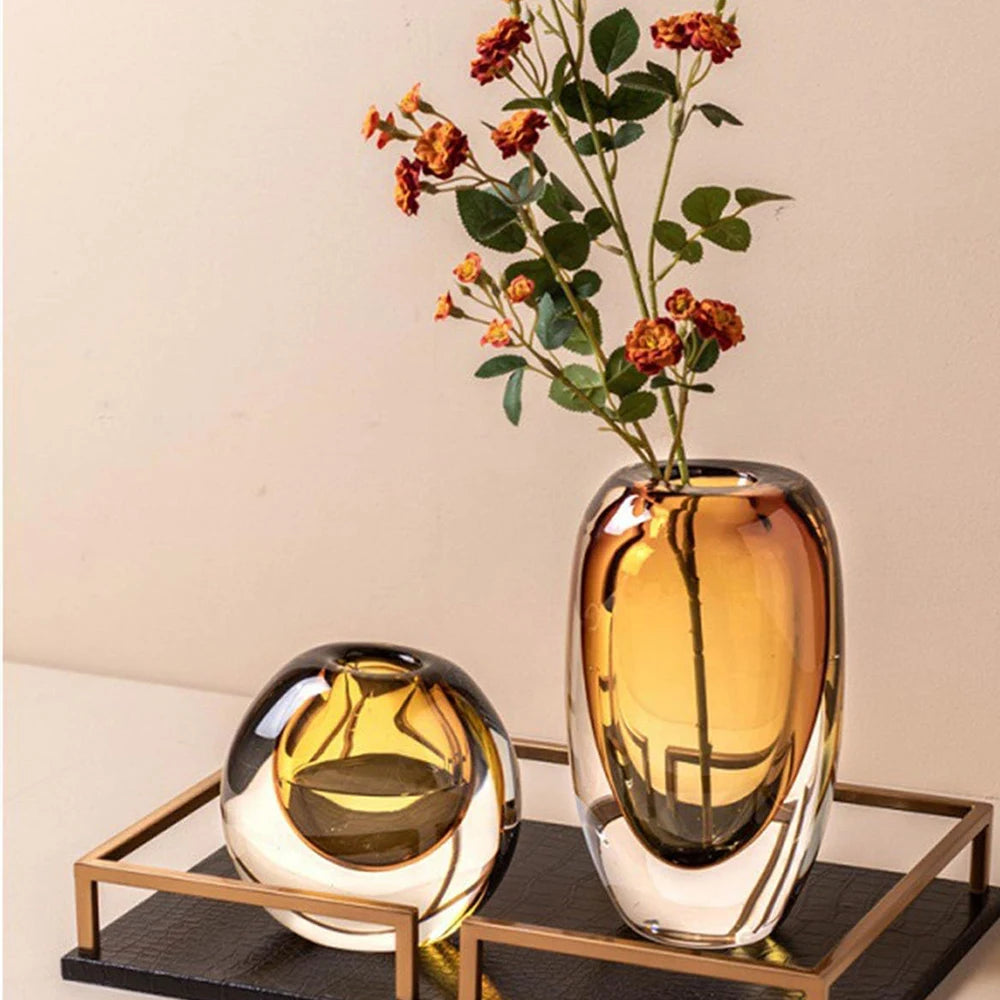 Coloured Glass Vases