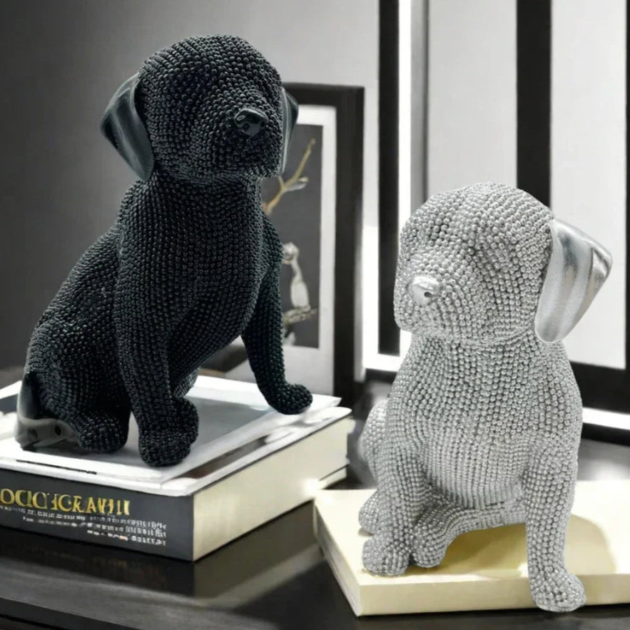 Cute Pet Labrador Retriever Beaded Design Decor