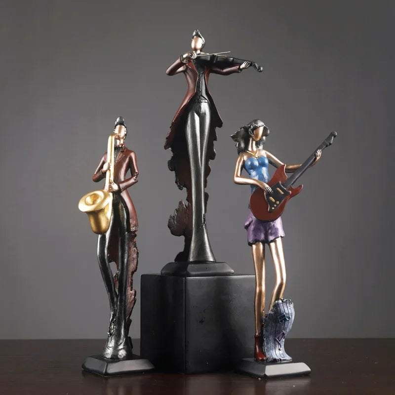 A Band of Four Musicians - Guitarist, Cellist, Violinist, Saxaphonist