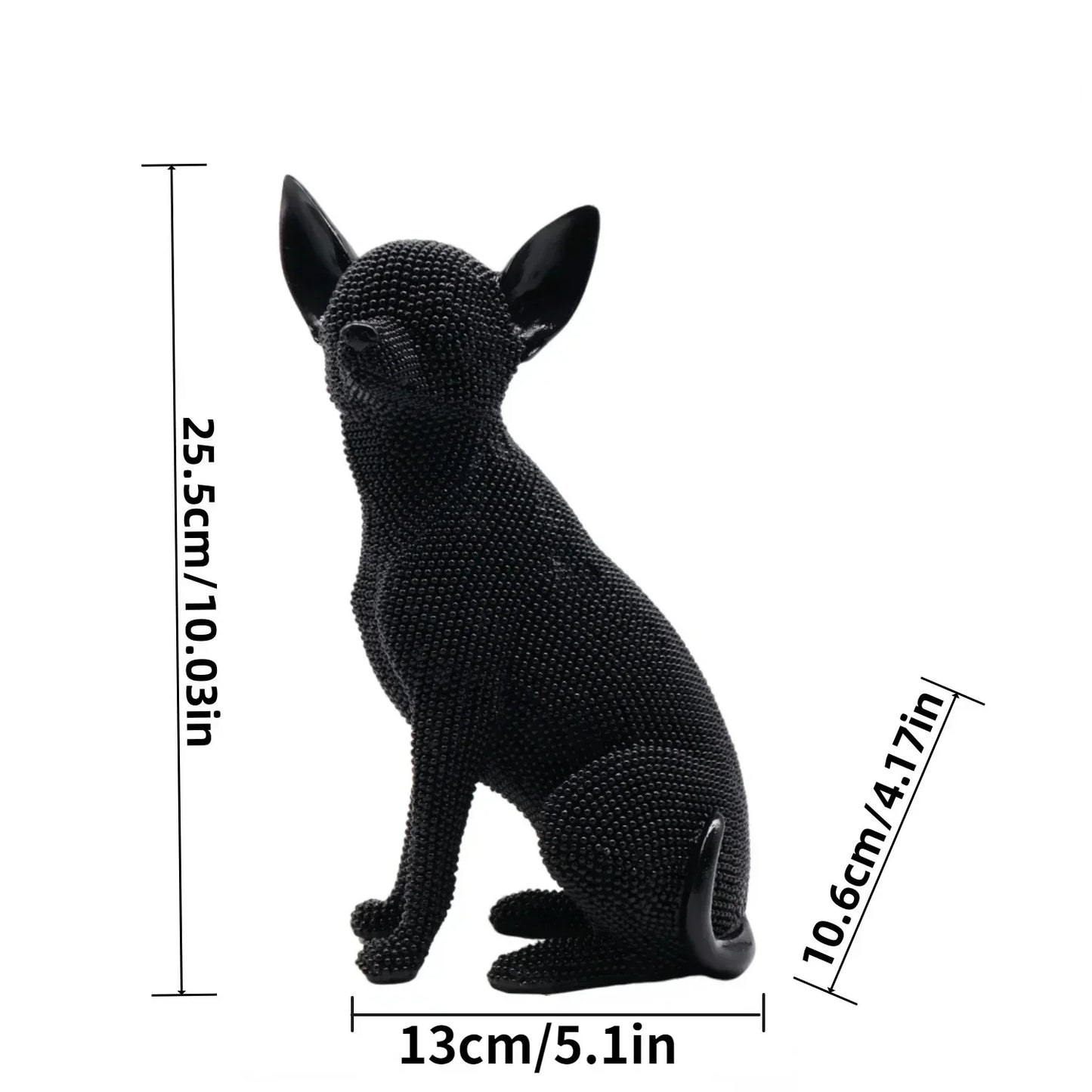Handmade Stylish Pet Chihuahua Statue