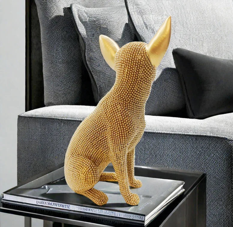 Handmade Stylish Pet Chihuahua Statue