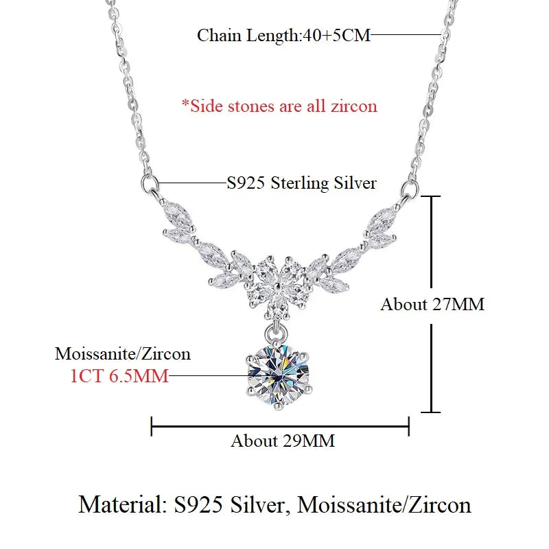 Celeste Marquise Bloom Moissanite Necklace