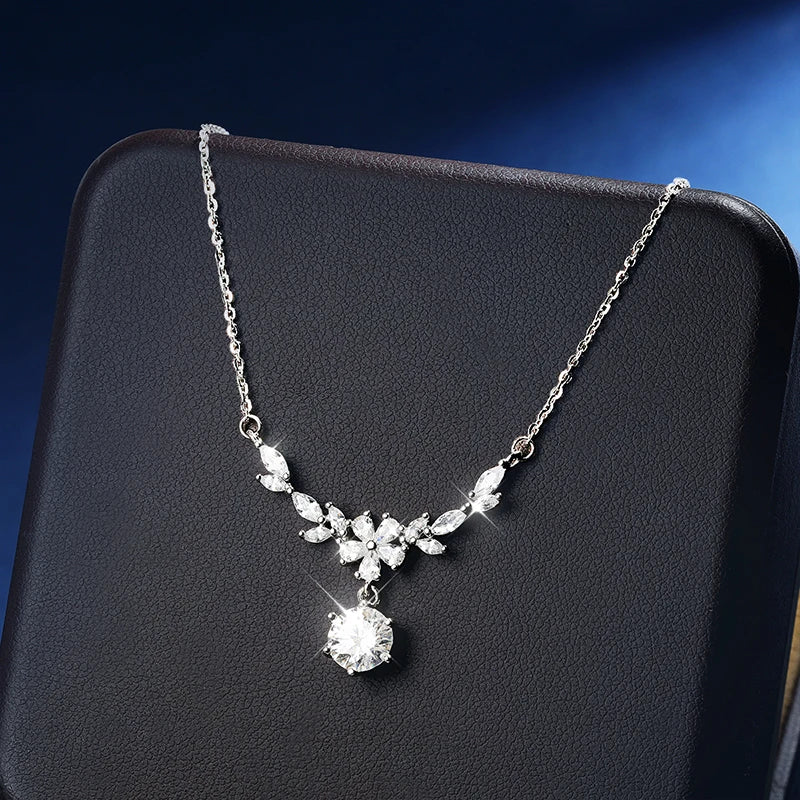 Celeste Marquise Bloom Moissanite Necklace
