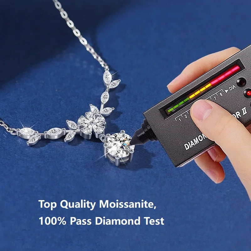 Celeste Marquise Bloom Moissanite Necklace
