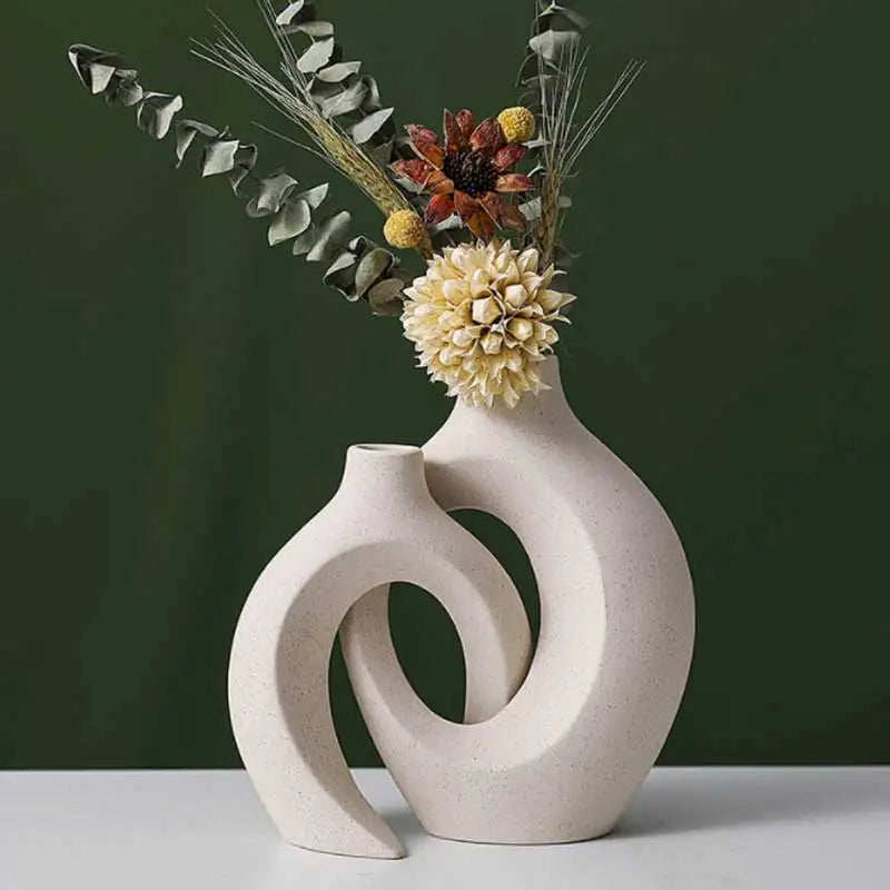 Nordic Curve Artisan Vase Set