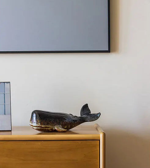 Creative Whale Ceramic Sculpture