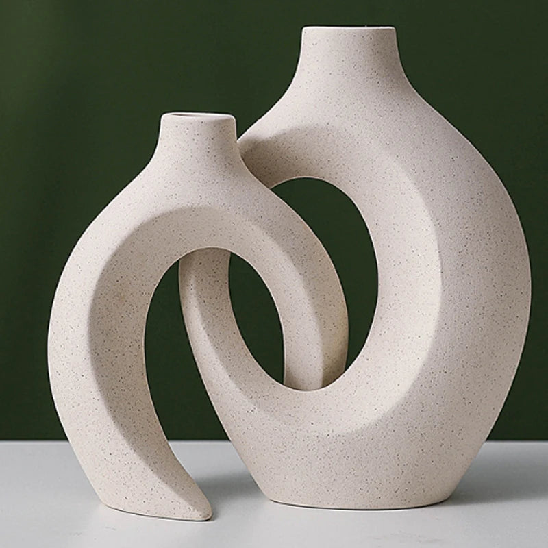 Nordic Curve Artisan Vase Set