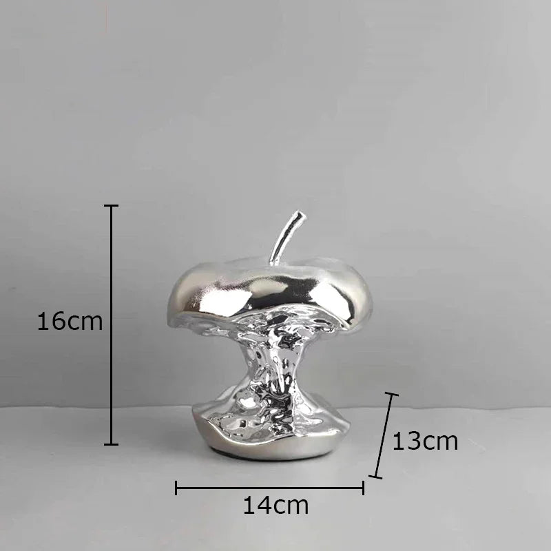 Small Silver Apple Core