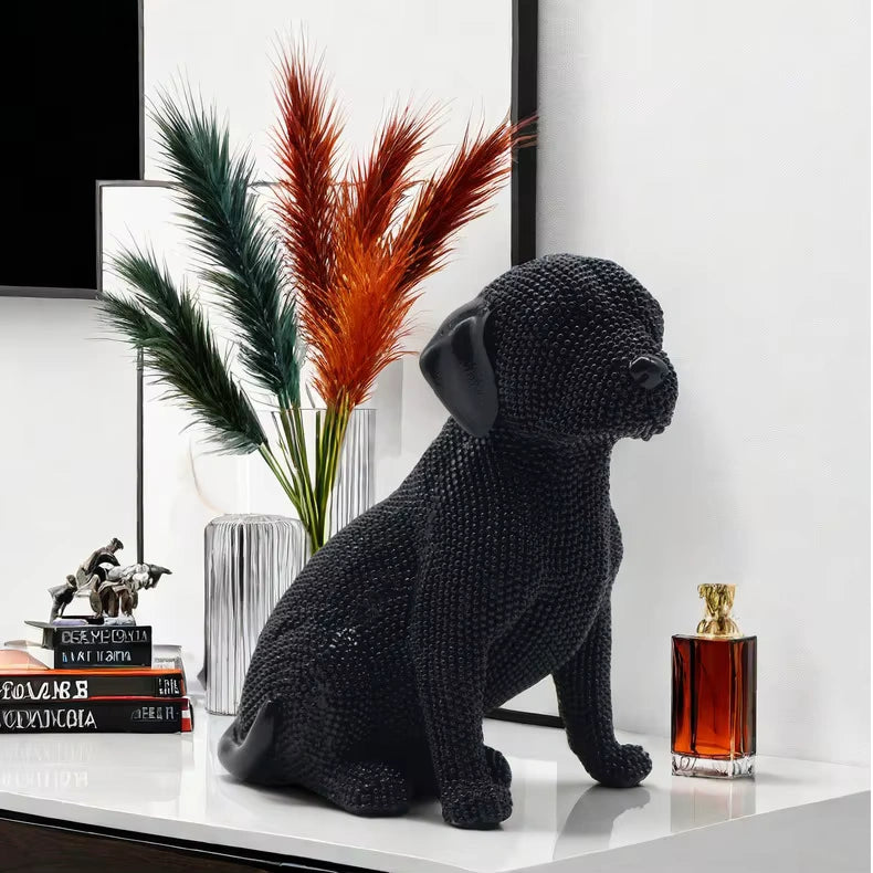 Cute Pet Labrador Retriever Beaded Design Decor