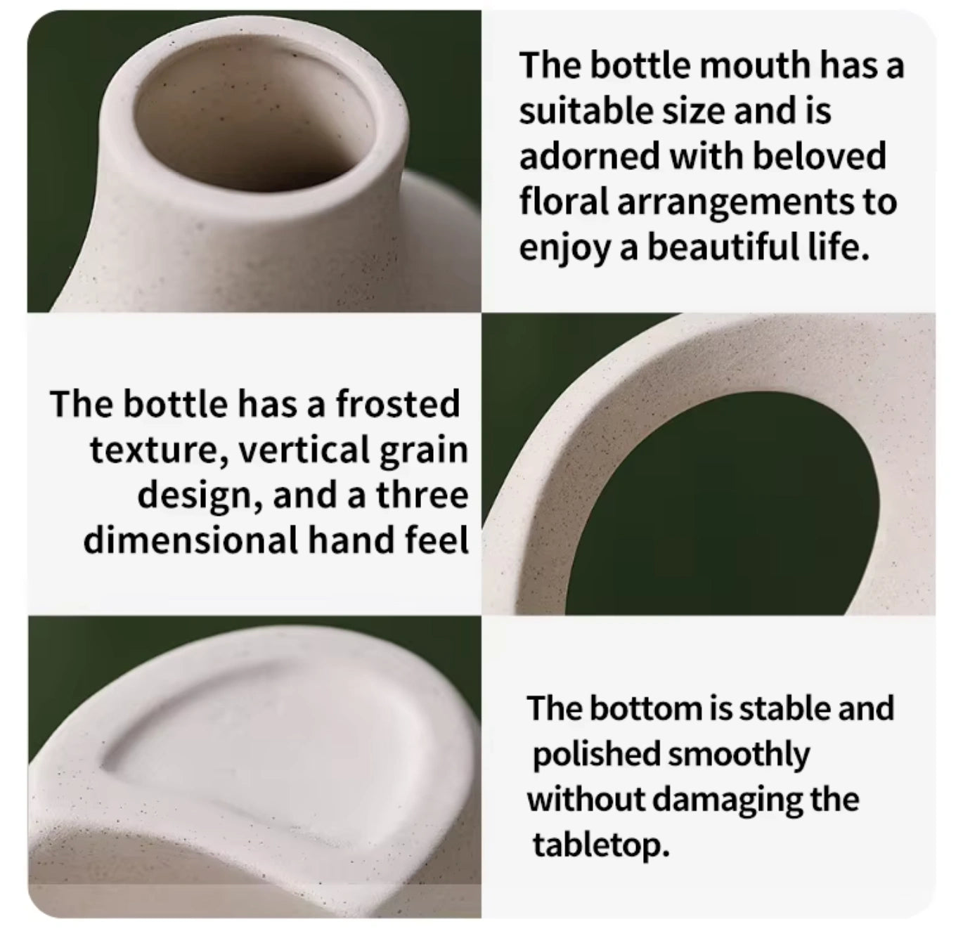 Nordic Curve Artisan Vase Set