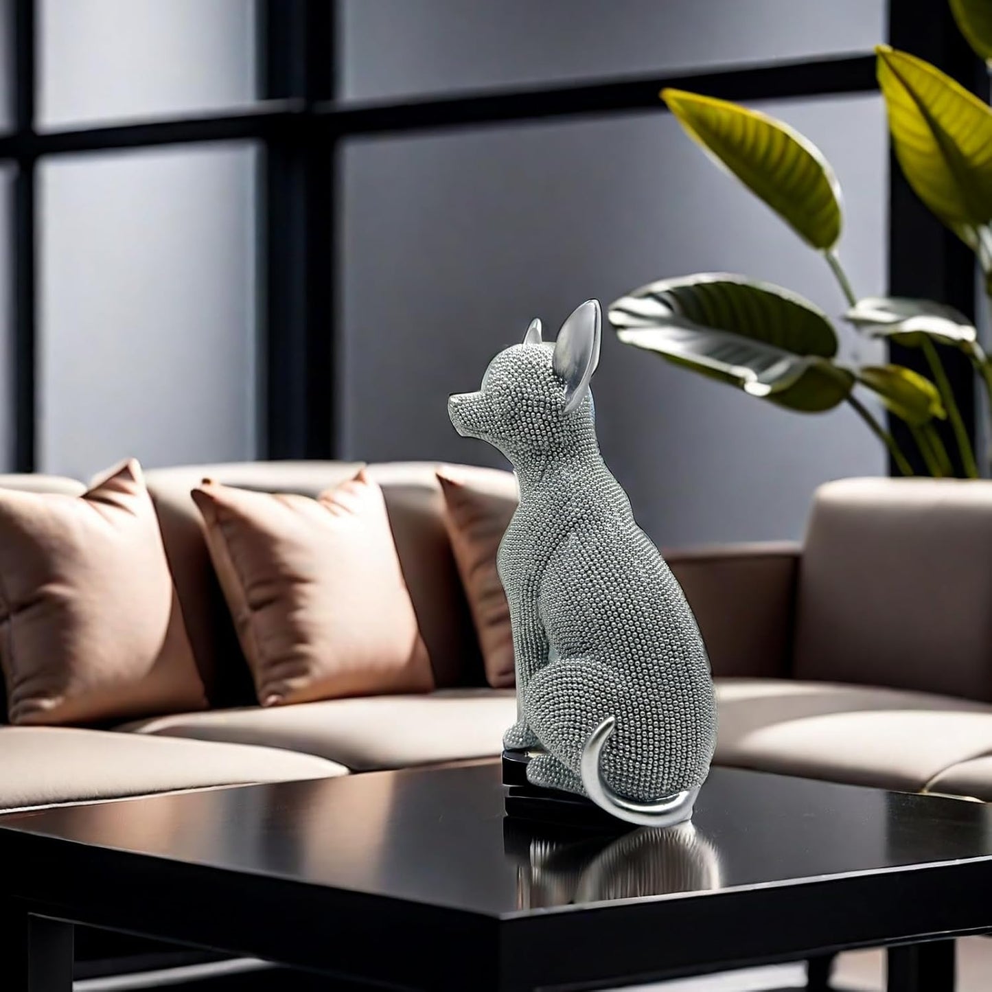 Handmade Stylish Pet Chihuahua Statue