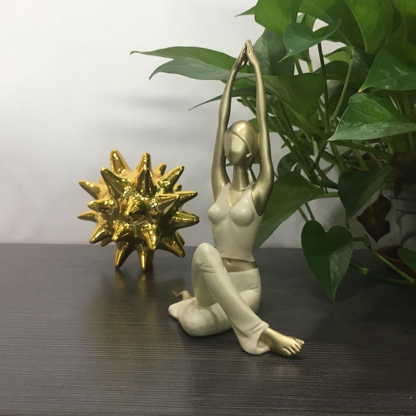 geometric face yoga position office decor