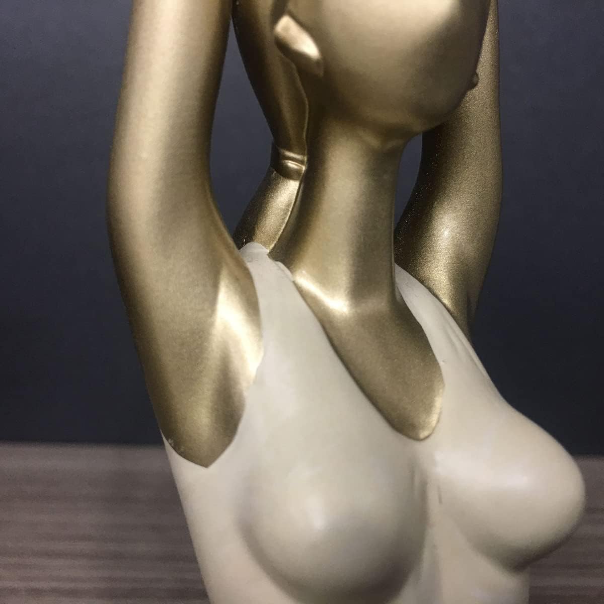 close up of girl in yoga pose figure