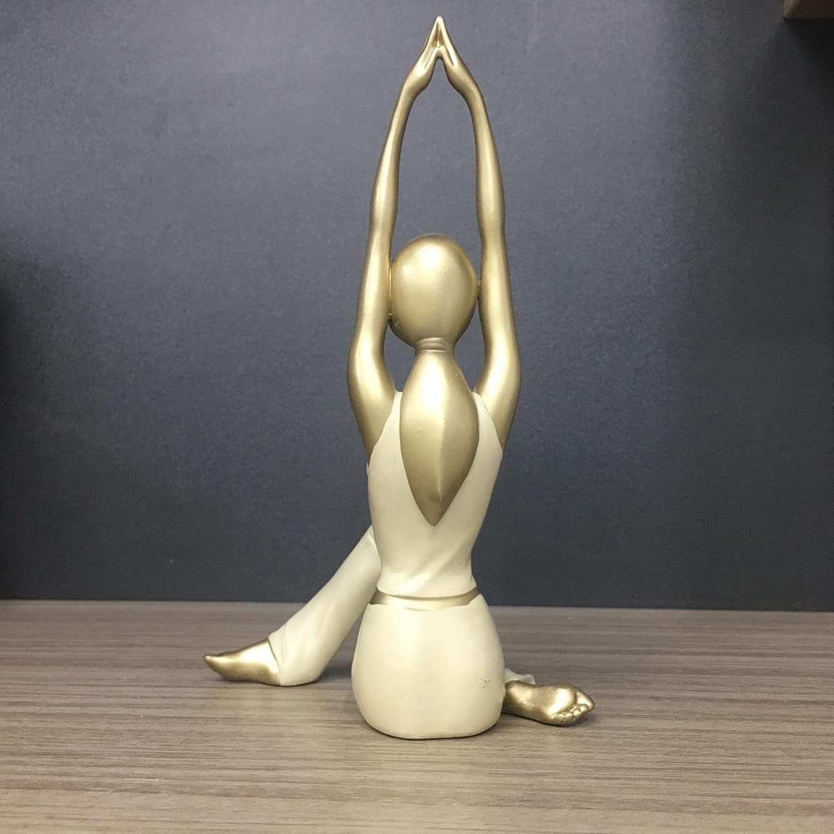 pony tail woman in yoga pose art decor