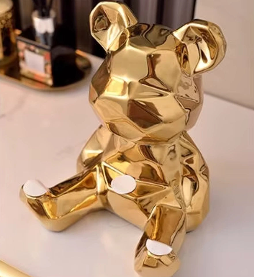 Gilded Luxe Serving Bear with Tray
