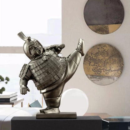 Artistic Chubby Ancient Terracotta Warrior Statues