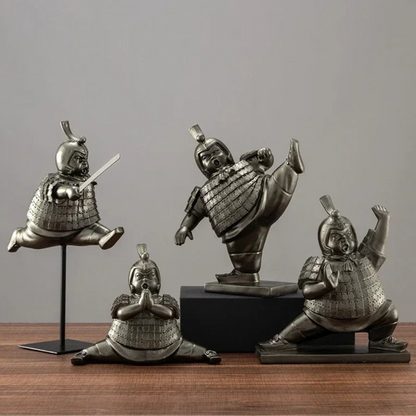 Artistic Chubby Ancient Terracotta Warrior Statues