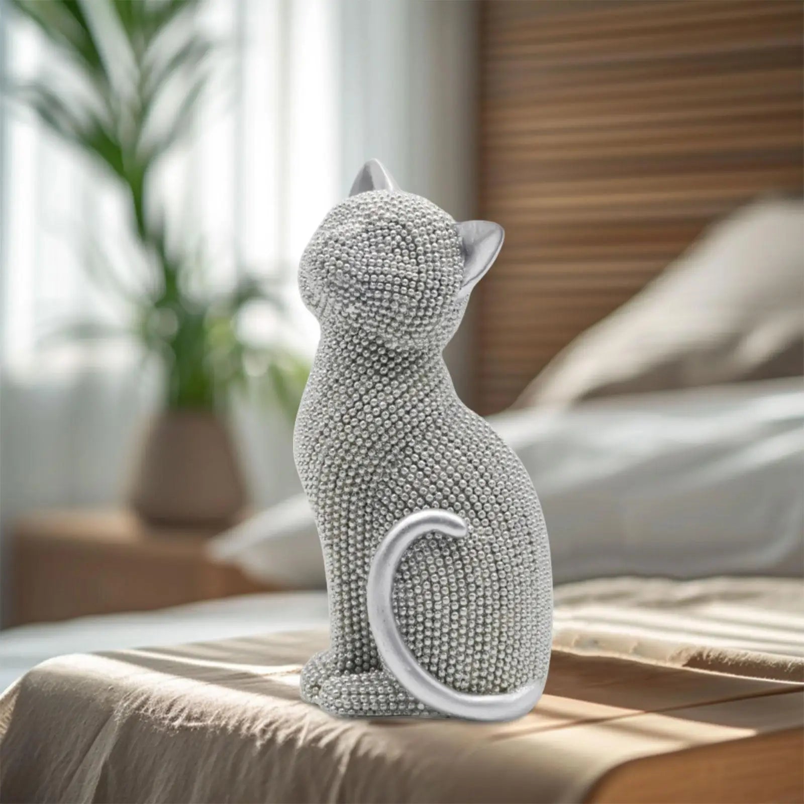 Silver Sitting Cat