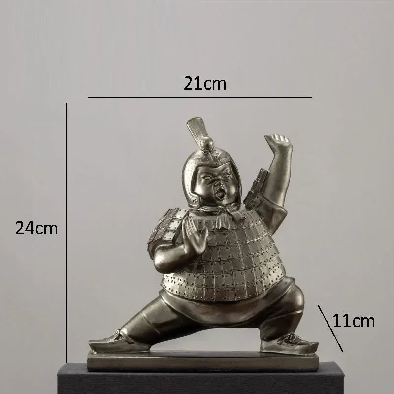 Artistic Chubby Ancient Terracotta Warrior Statues