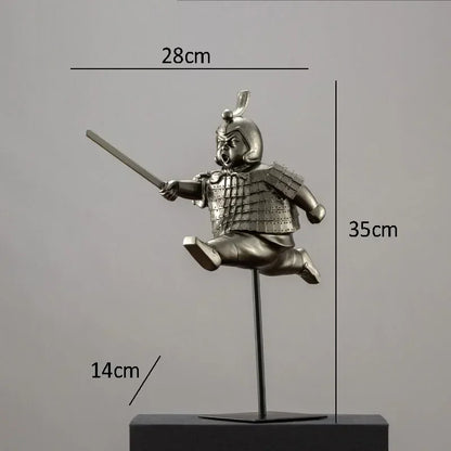 Artistic Chubby Ancient Terracotta Warrior Statues