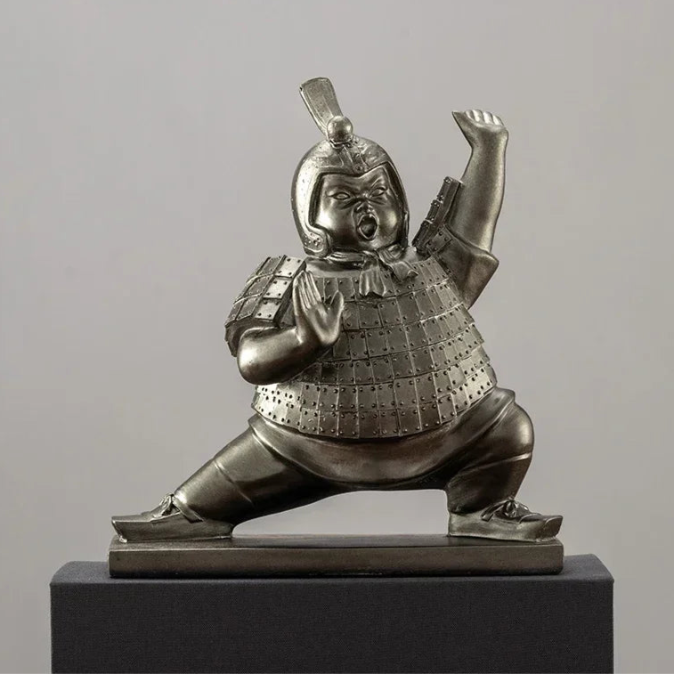 Artistic Chubby Ancient Terracotta Warrior Statues