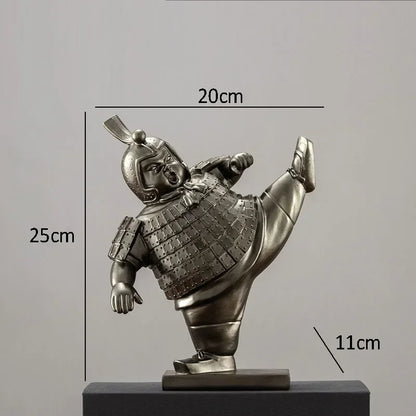 Artistic Chubby Ancient Terracotta Warrior Statues